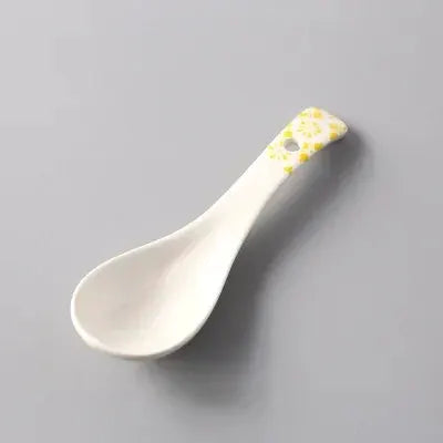 1Pcs Ceramic Spoon Multi-Function Glaze Porcelain Japanese Scoop Porridge Soup Spoon Tableware Restaurant Household Kitchenware from PriceLows™