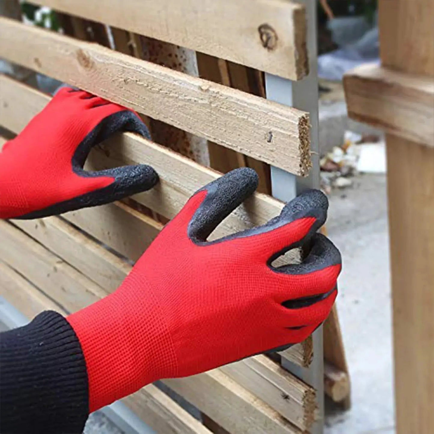 General Multi Use Safety Work Gloves Oil & Wear Resistant Labour Work Protection Gloves for Construction Warehouse Wear MIAO-US from PriceLows™