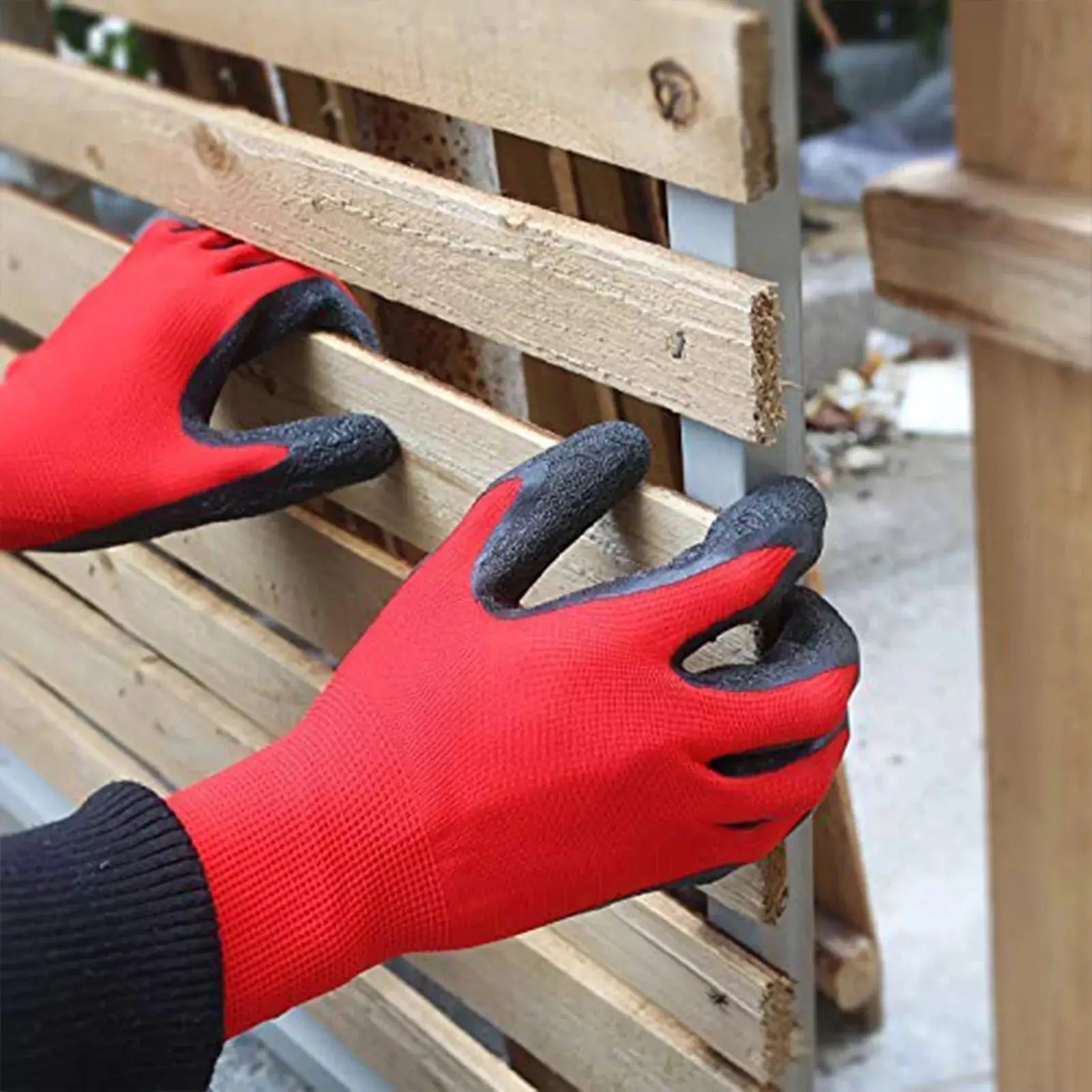 General Multi Use Safety Work Gloves Oil & Wear Resistant Labour Work Protection Gloves for Construction Warehouse Wear MIAO-US from PriceLows™
