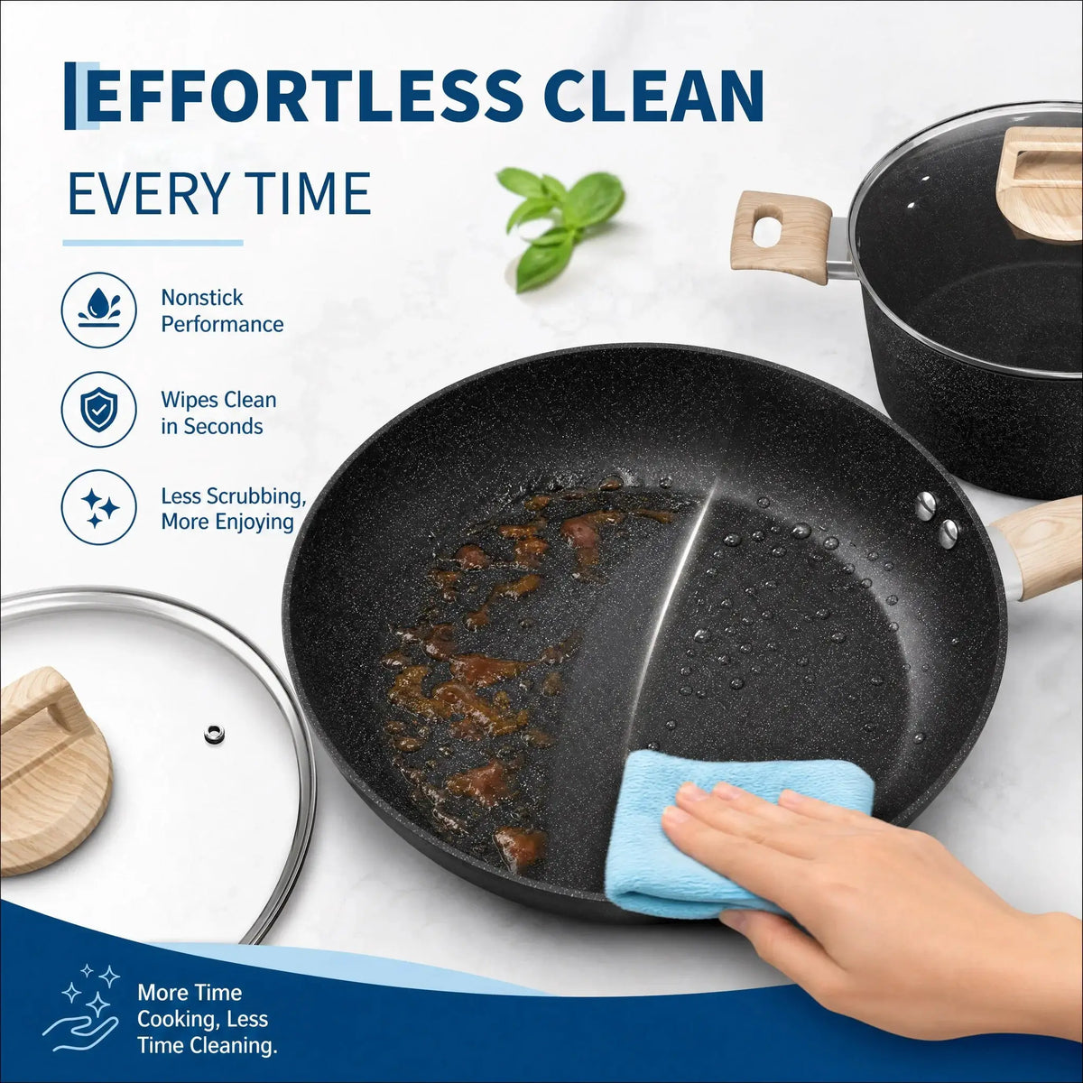 Ceramic Cookware Set | 14 Piece | Induction Ready | Oven Safe
