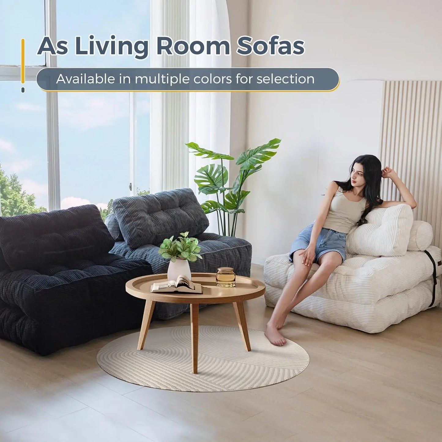 Folding Sofa Bed | Convertible Sleeper Chair | Foldable Mattress | Single Size