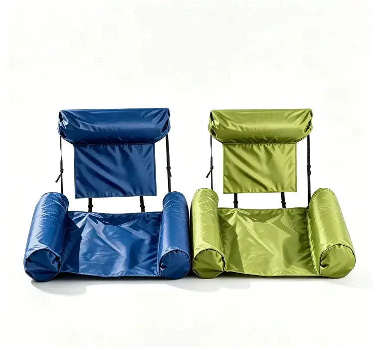 Inflatable Floating Lounger | 100x120 cm | Foldable Portable | Pool Beach