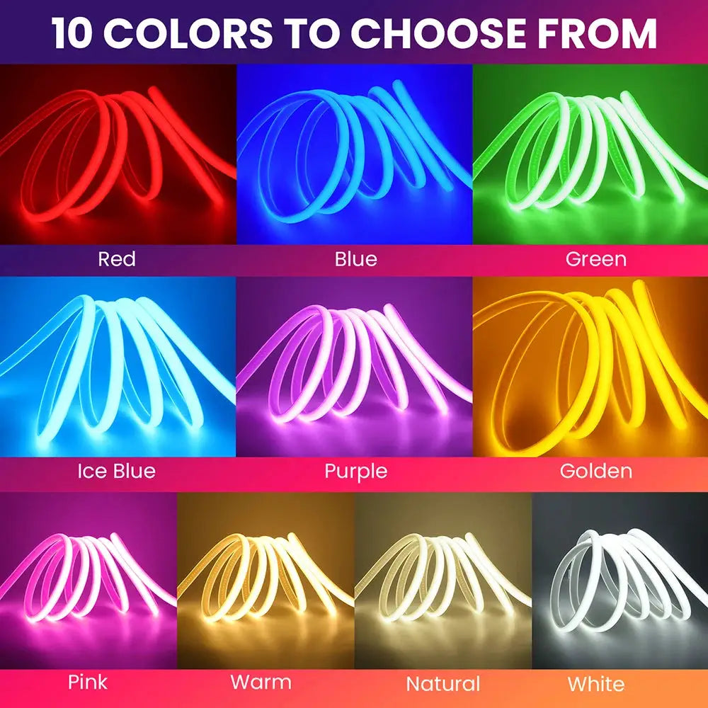 Dimmable 220V COB Led Strip Light ON/OFF Dimmer 288Leds/M Waterproof Flexible Neon Lamp EU Power Kit Warm White Red Home Decor from PriceLows™