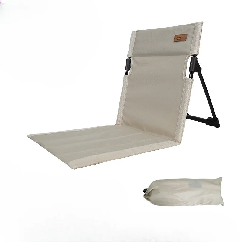 Portable Foldable Chair | Back Support | Aluminum Frame | Size 37x39x42cm