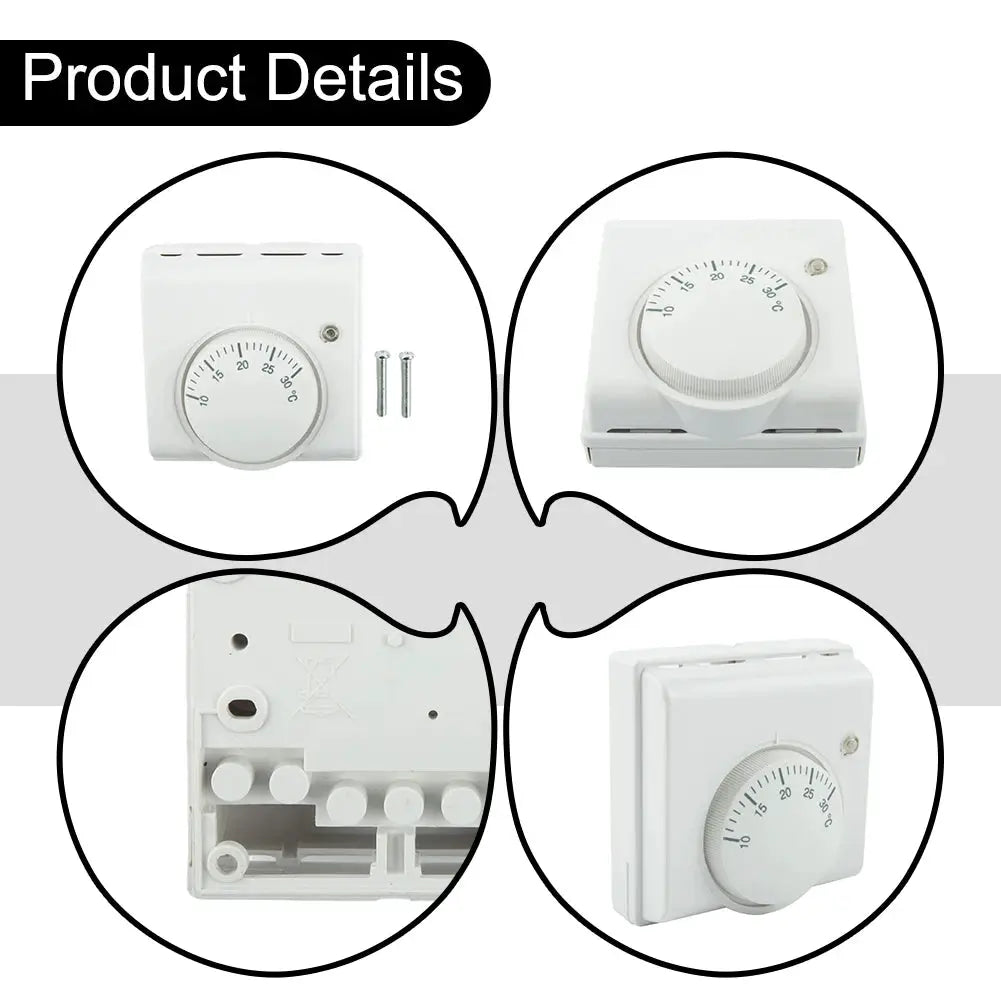 Temperature Switch Thermostat Mechanical Temperature Controller 2-wire 220V AC ABS For Hotel Restaurant Brand New from PriceLows™