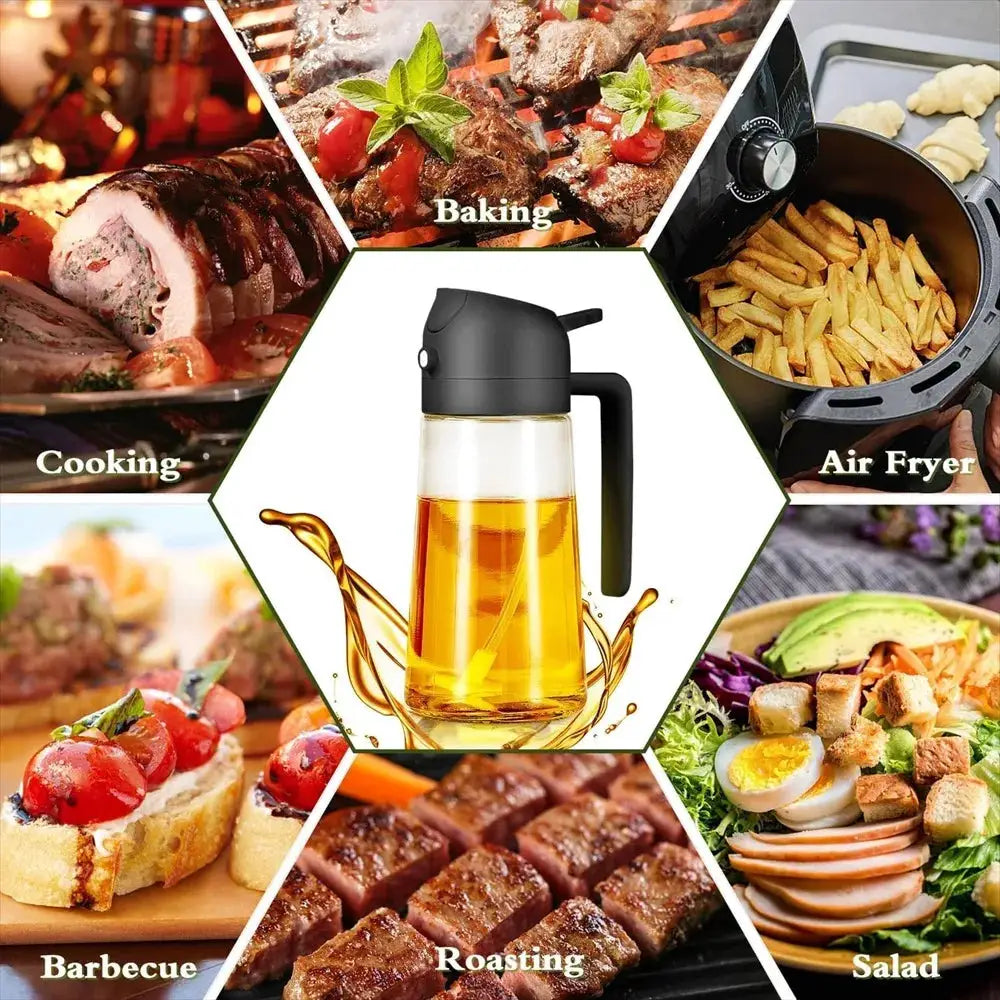 Olive Oil Sprayer | 470ml Capacity | Glass Construction | 16oz/470ml
