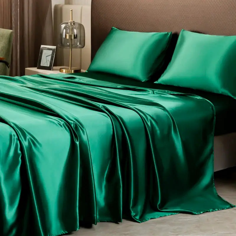 Satin Sheet Set | Solid Color | Soft Silky Finish | Twin Full Queen King