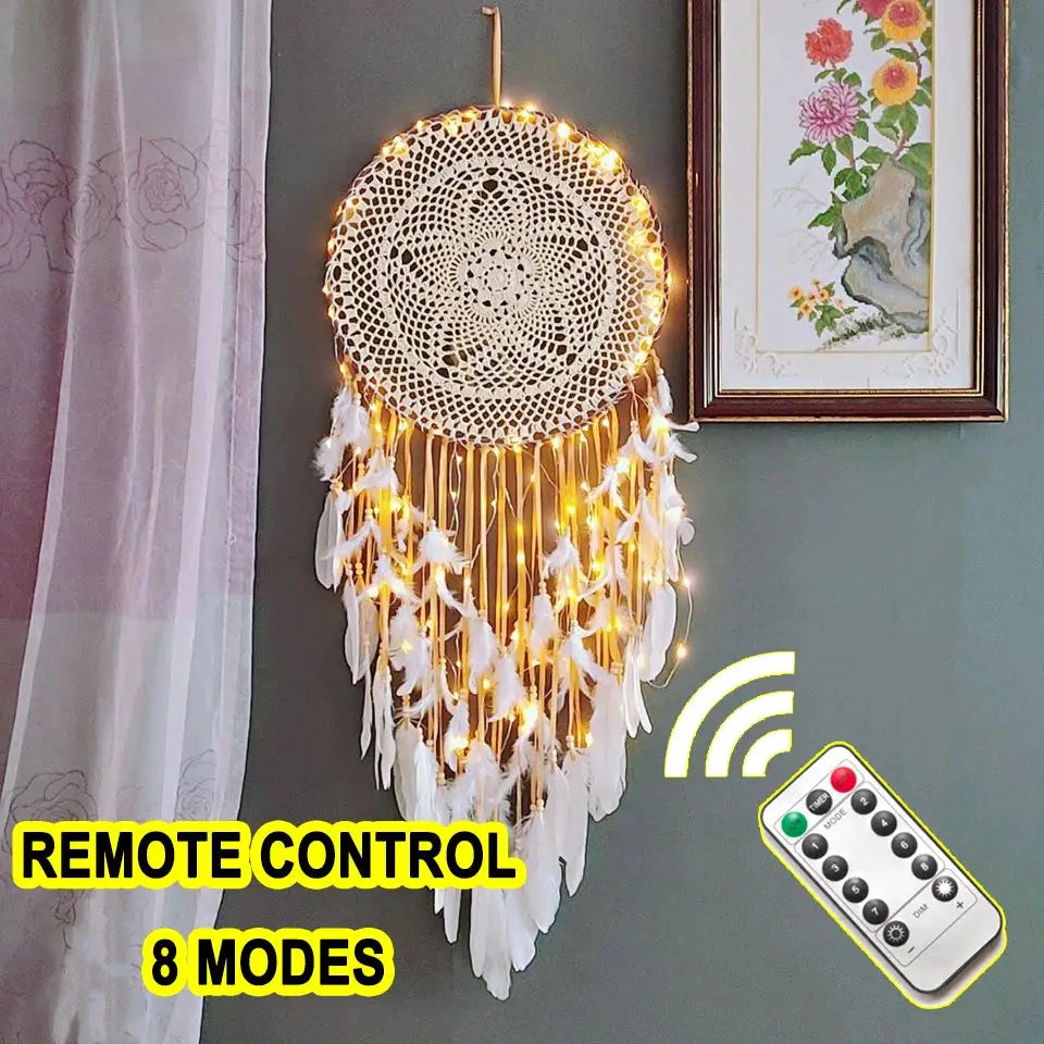 big dream catcher hanging/light decoration nordic decoration home girls room/nursery/kids decor dreamcatcher children room new 5 from PriceLows™