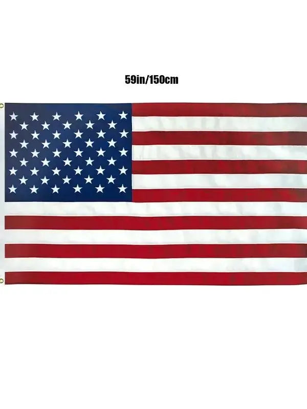 American Flag | 60In L X 36In W | Brass Grommets, Embroidered Stars from PriceLows™