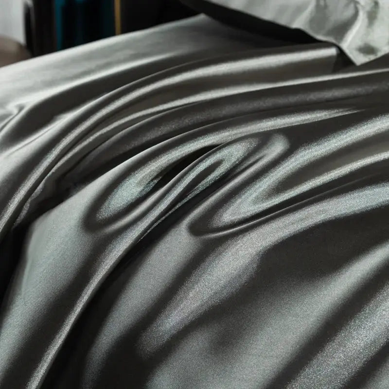 Solid Color Fashion Satin Fitted Sheet Rayon Mattress Cover with Elastic Band Bed Sheet for Bedding 140x200 160x200 from PriceLows™