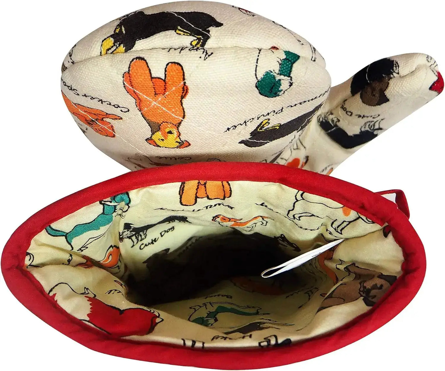 Oven Mitts | Extra Long 8 X 14.75 Inches | Heat Resistant | Dog Design