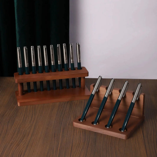 1PC Walnut Wood Multifunction Desk Organizer - Pen Holder, Phone Stand & Storage Solution for Office and School from PriceLows™