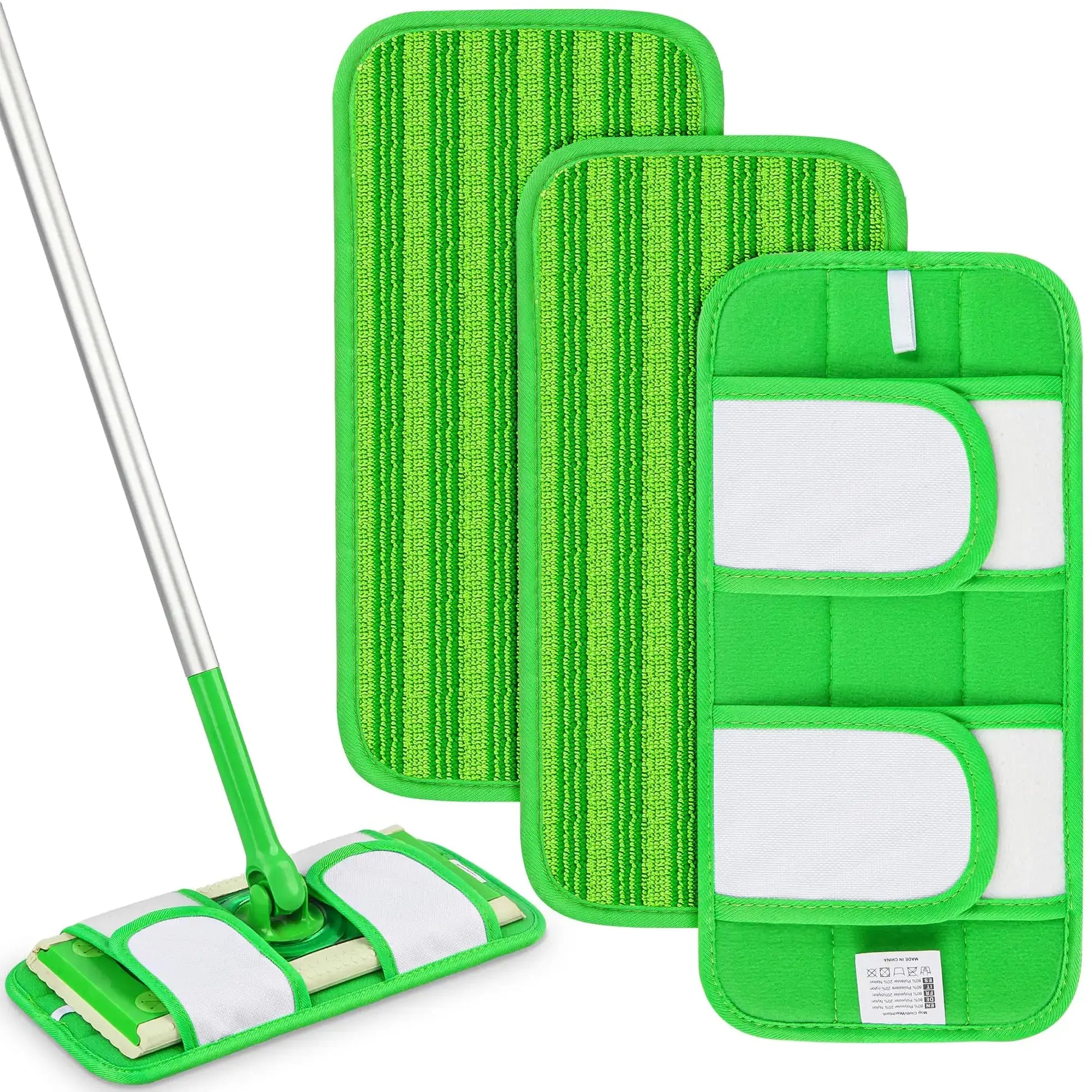 1/2/4 Pcs Reusable Microfiber Mop Pads for 12-inch Swiffer Sweeper Cleaners Washable Fiber Cloths Household Mopping Accessories from PriceLows™