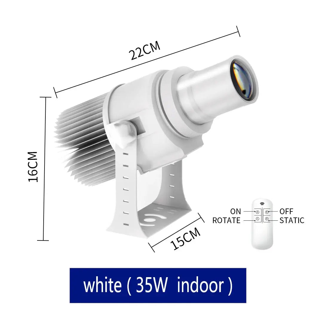 LED Gobo Projector | HD Custom Logo | IP67 Waterproof | Aluminum Housing