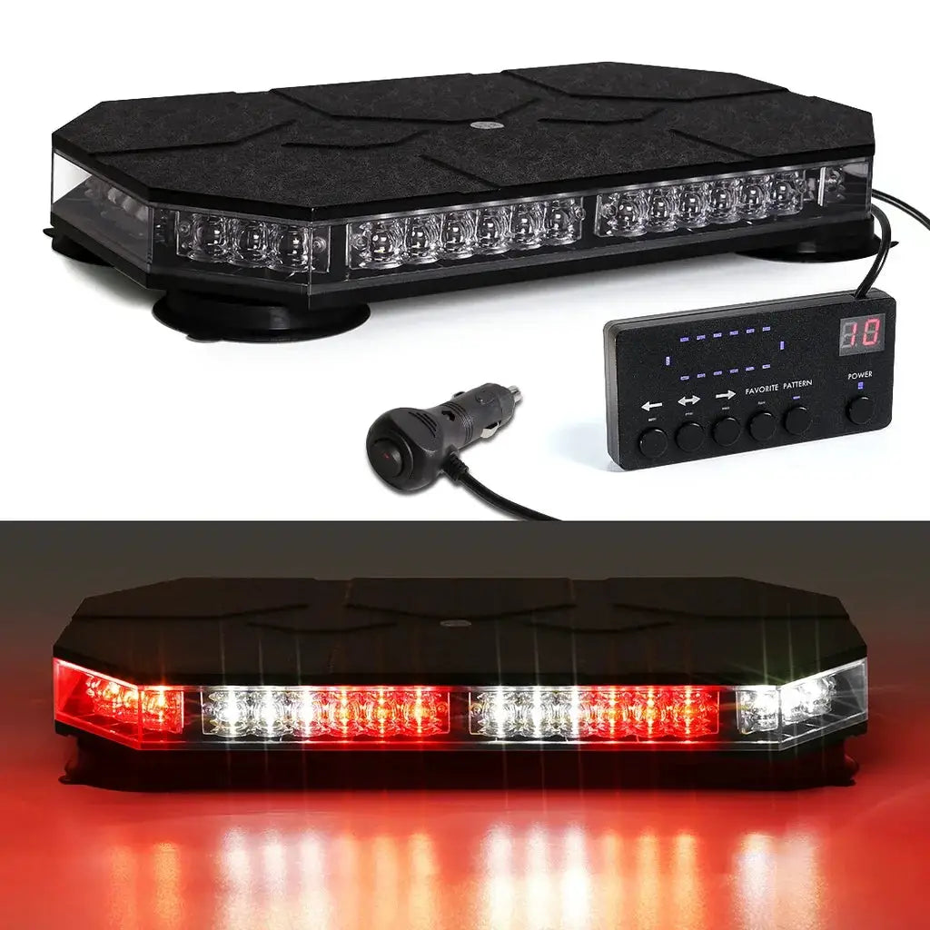 42 LED Car Roof Top Strobe Lights Emergency Warning Safety Beacon Magnetic Mount For Truck Ambulance Snow Plow police lights bli from PriceLows™