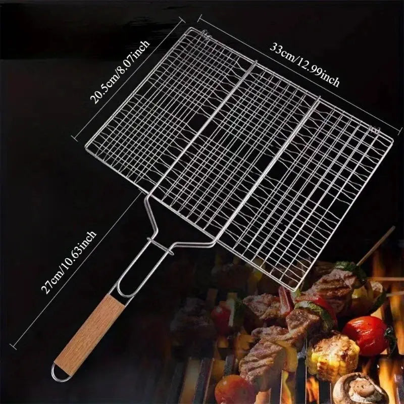 Barbecue Mesh Clip | Detachable Handle | Non Toxic Heat Resistant | One Size