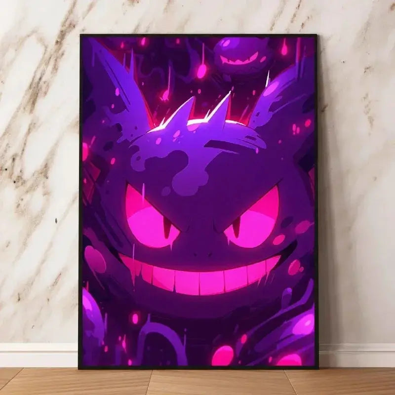 Cartoon Anime Pokemon Gengar Character Poster Print Kids Room Bedroom Decoration Painting Children's Holiday Gifts Classic from PriceLows™