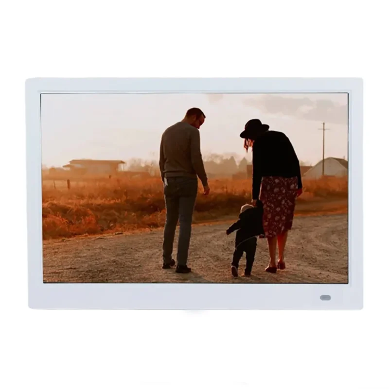 14 inch Digital photo frame 1366 * 768 Video Photo Calendar USB/SD White Digital photo frame Black Vertical screen from PriceLows™