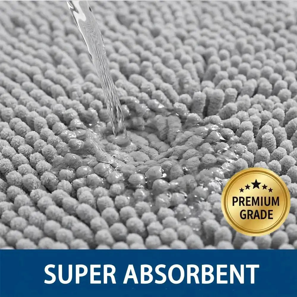Bathroom Rugs 2 Piece Set, Super Absorbent Chenille Bath Mats with U-Shaped Toilet Rug, Non Slip Backing, Machine Washable for from PriceLows™