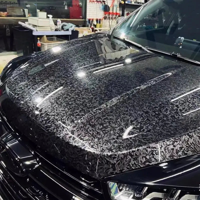 Forged Carbon Fiber Vinyl Wrap Auto Motorcycle Adhesive Vinyl Air Bubble Free Silver Blue Black Forged Carbon Car Wrapping Film from PriceLows™