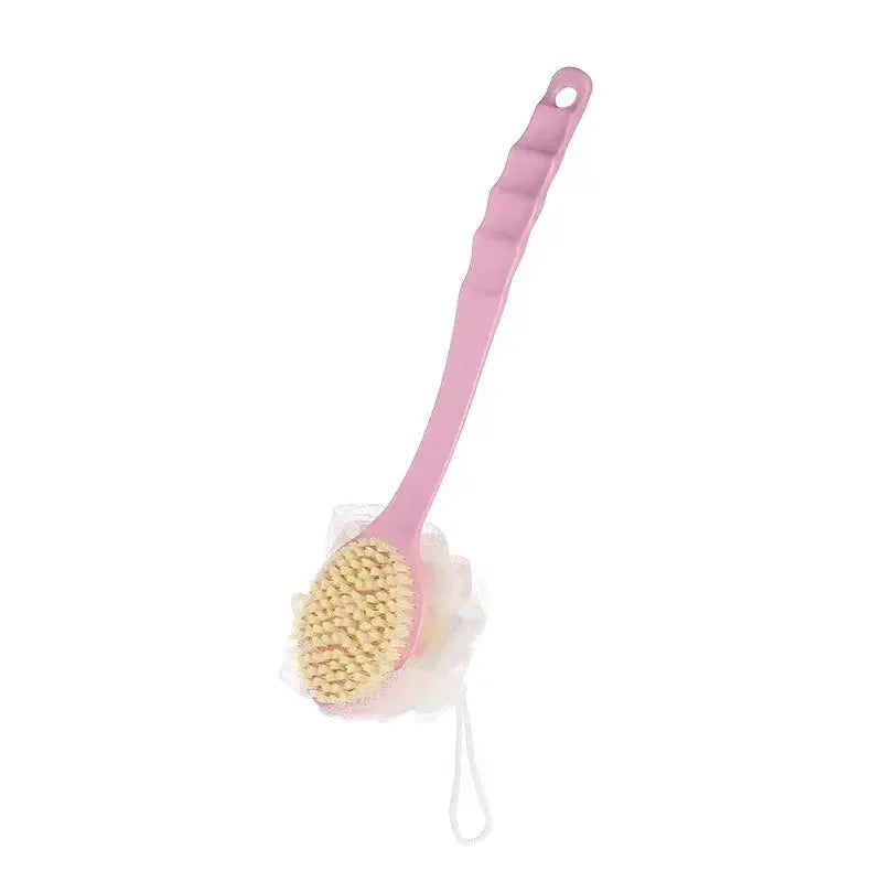 Bath Brush | 2-In-1 Back And Body | Soft Exfoliating Bristles | Long-Handled