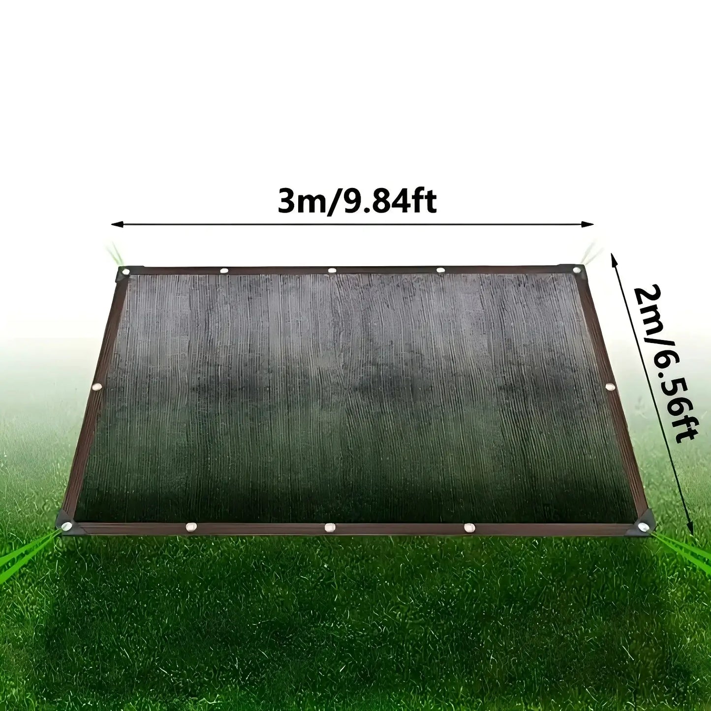 Black Shade Cloth Netting | 6X10FT HDPE Mesh | With Grommets