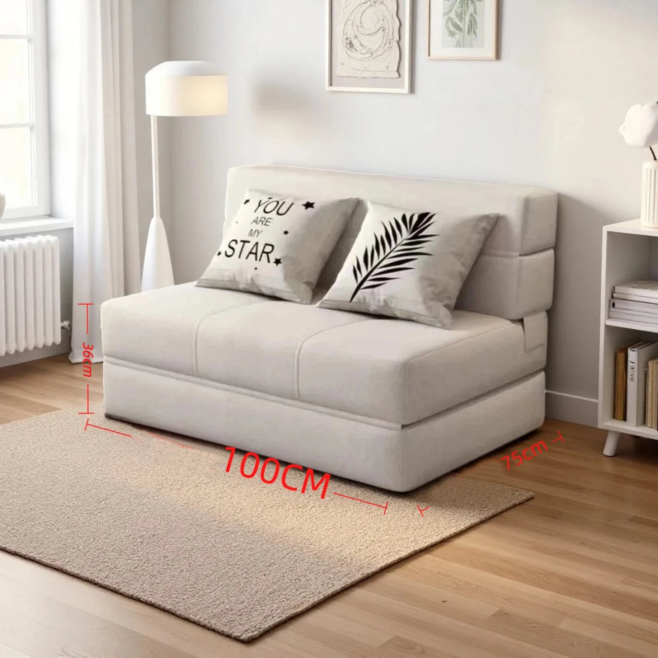 Sofa | Sponge Filling | Hemp Fabric | Single, Double, Triple