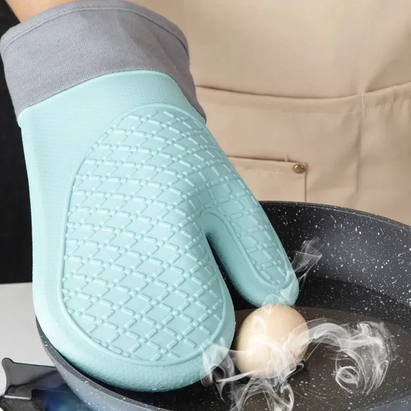 Silicone Oven Mitt | Heat Resistant | Thickened Silicone | One Size