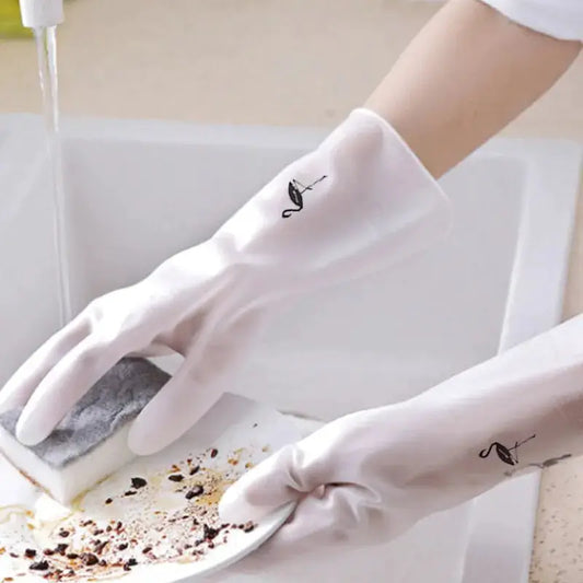 Waterproof Housework Cleaning Gloves Kitchen Cleaning Latex Laundry Dishwashing Gloves Wear Resistant Rubber Gloves from PriceLows™