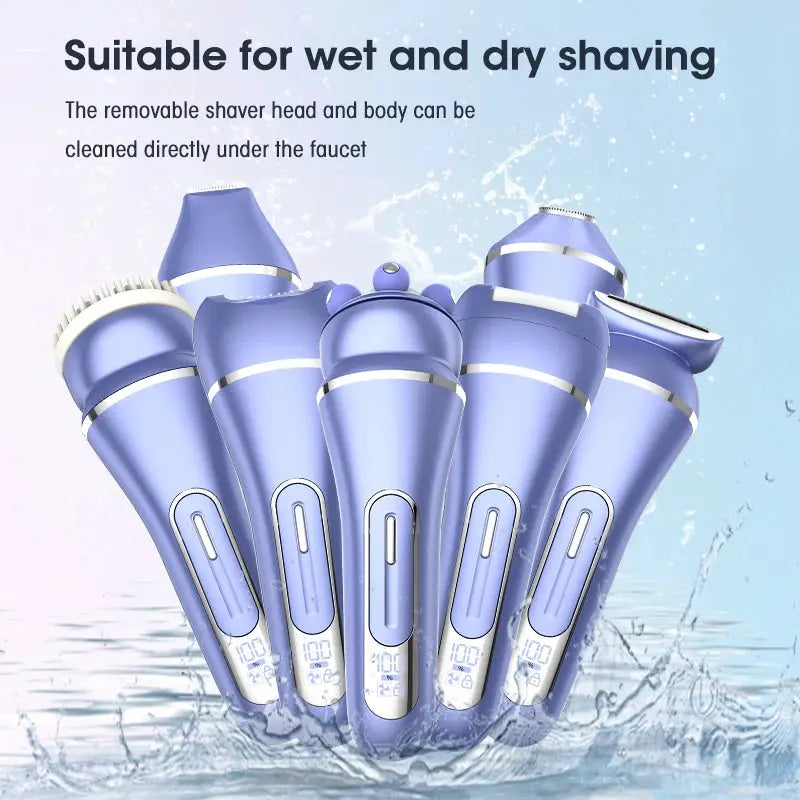Women Multigroom Hair Epilator 90 Min Battery With Foot And Brush