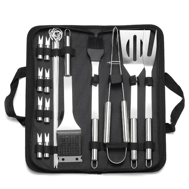 BBQ Grill Utensil Set | Stainless Steel | Portable | Case Included