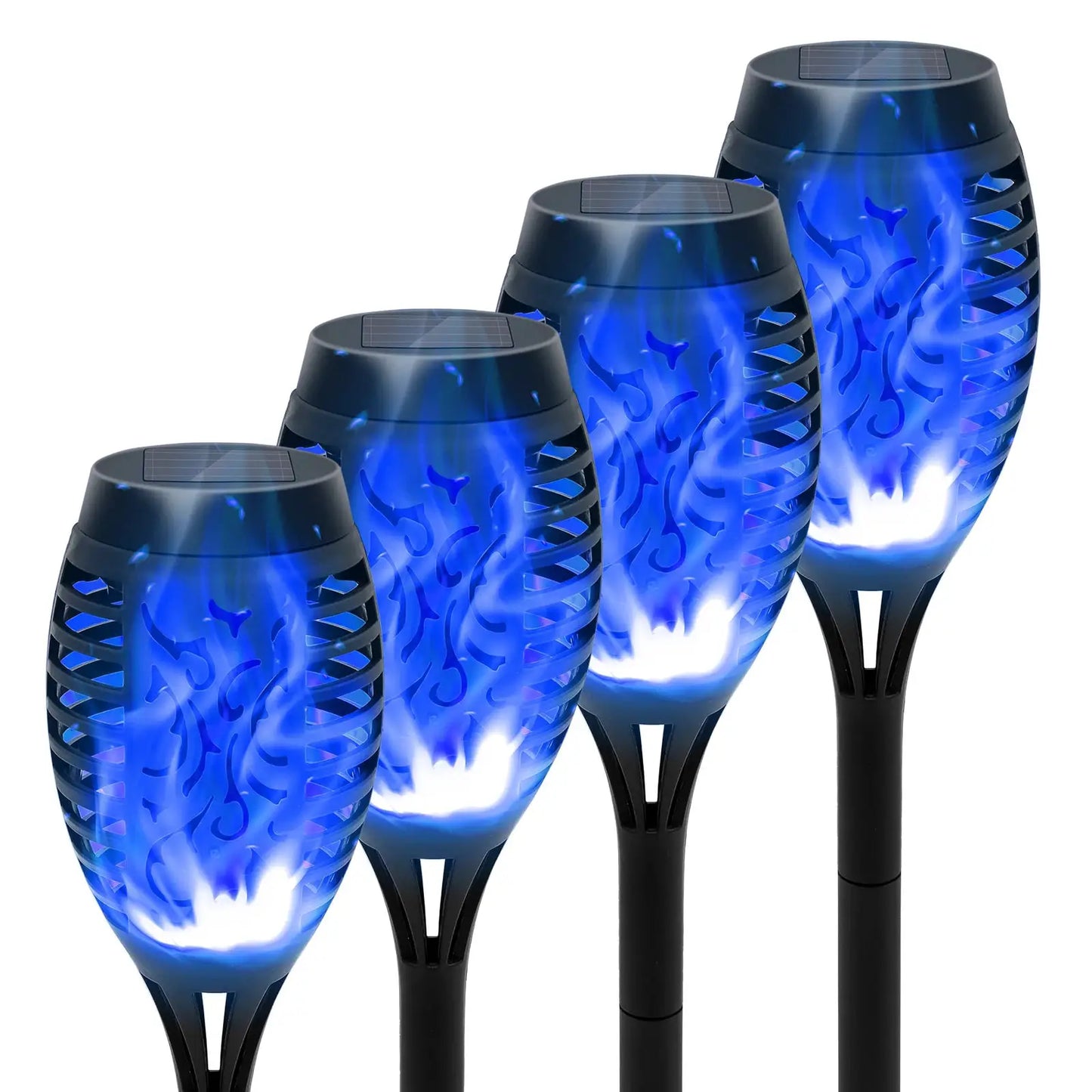 4/6/8/12Pcs Solar Flame Torch Light LED Flickering Outdoor Decoration Powered For Lawn Path Yard Patio Floor Night Lamp from PriceLows™