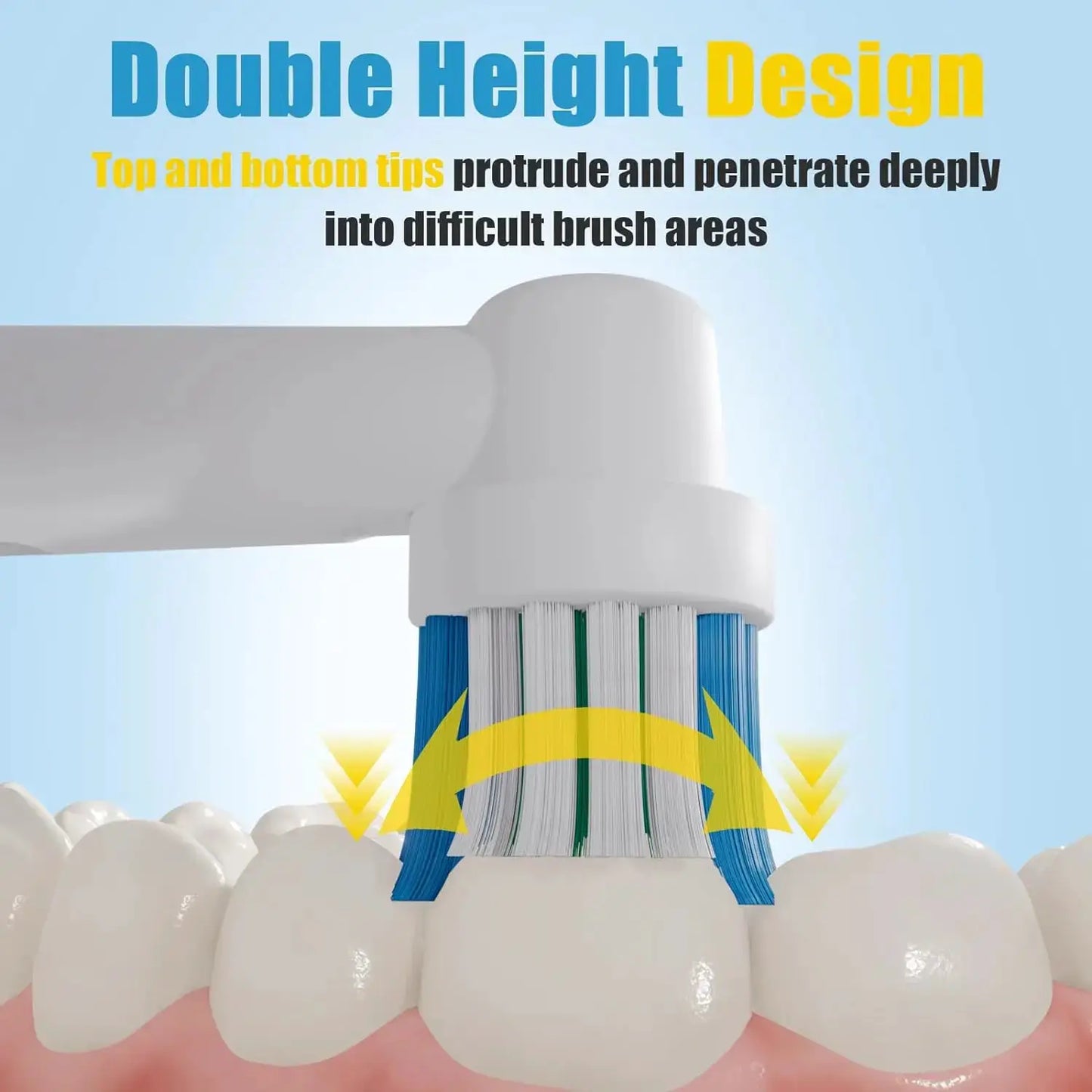 Black/White Replacement Brush Heads For Oral B Electric Toothbrush Advance Power Vitality Precision Clean Pro Health Triumph 3D from PriceLows™