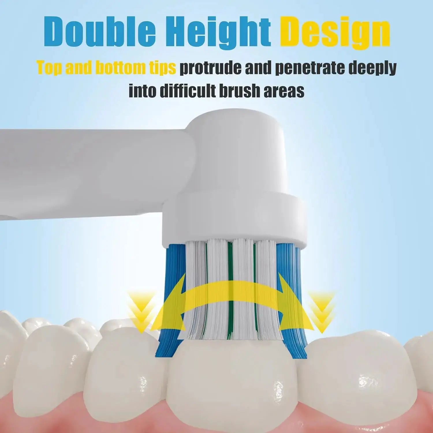Black/White Replacement Brush Heads For Oral B Electric Toothbrush Advance Power Vitality Precision Clean Pro Health Triumph 3D from PriceLows™