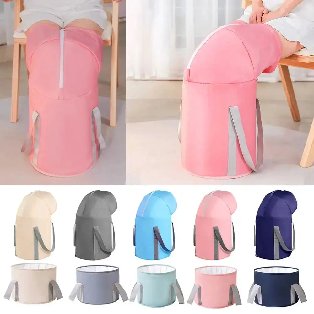 Foldable Foot Soaking Bucket | Oxford Fabric | 30x66cm | Compact Bath Tub