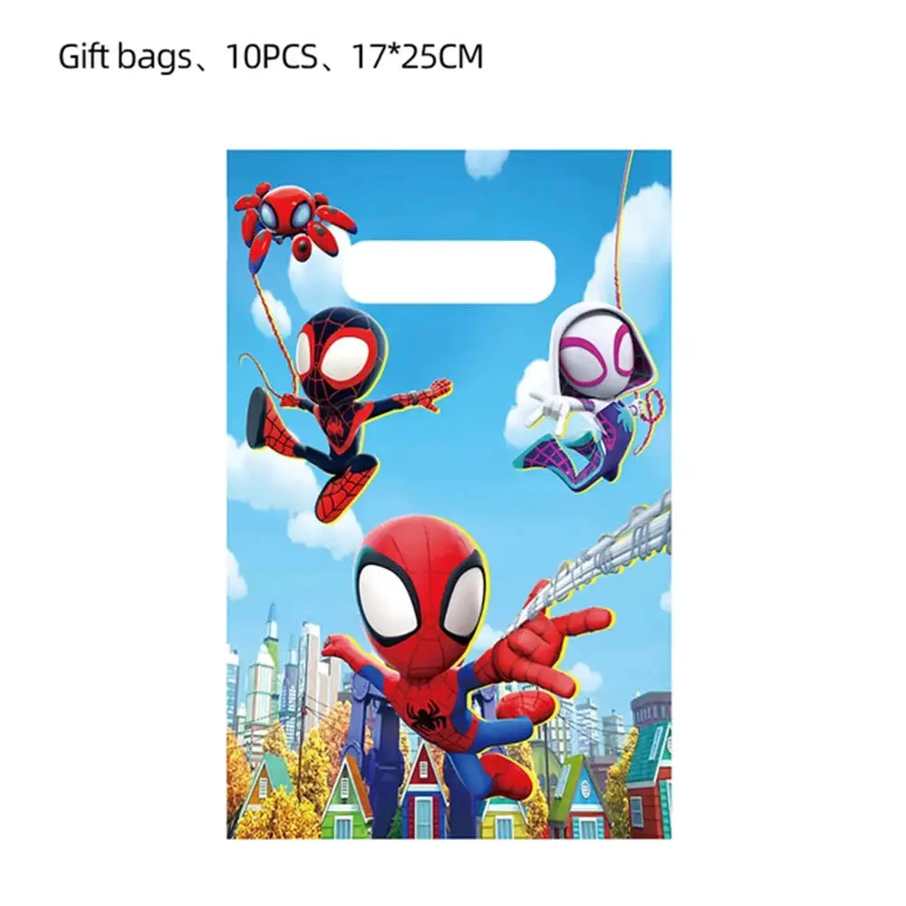Spider Birthday Party Supplies | Disposable Tableware Set | 3D Balloon | Kids
