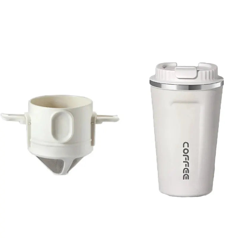304 Stainless Steel Portable Coffee Filter Drip Coffee Tea Holder Reusable Mug Coffee Dripper Tea Cup Set Coffee Pot Coffeeware from PriceLows™