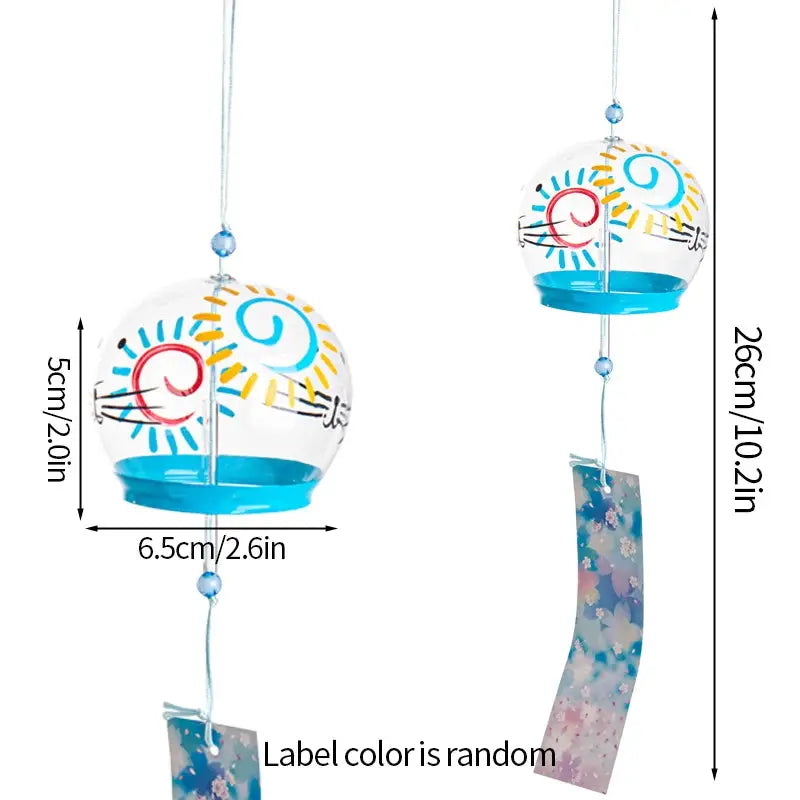 Stained Glass Wind Chimes Small Golden Fish Wind Chimes Can DIY Hand-painted Outdoor Hanging Ornaments Birthday Gift Crafts from PriceLows™