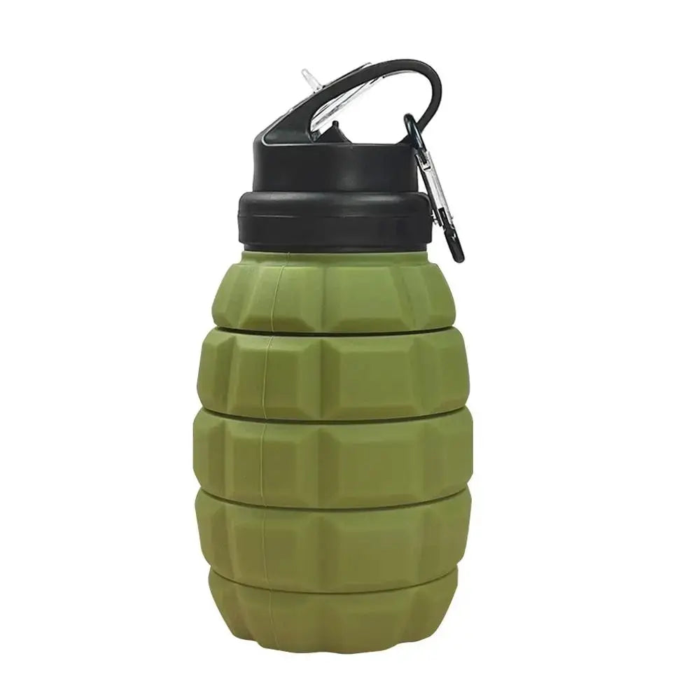 Silicone Retractable Grenade Water Bottle 580ML Foldable Sports Water Bottle Collapsible Reuseable Drinking Cup Cycling from PriceLows™