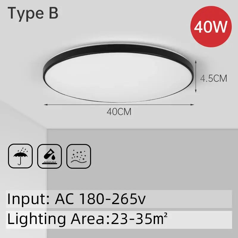 Led Ceiling Light Bathroom Lights Room Chandelier kitchen Panel Fixtures Luminair Hanging For Home Aisle Lighting Ceiling Lamp from PriceLows™