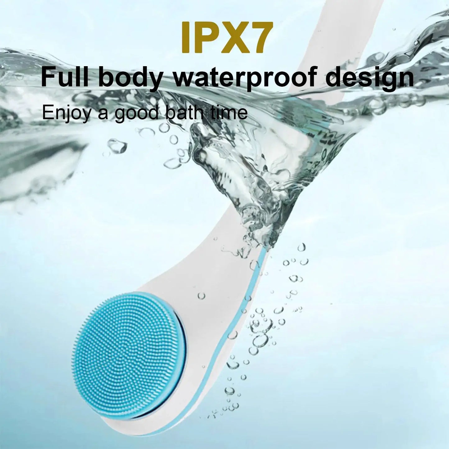 Electric Bath Brush | 5 Brush Heads | 6 Speed Settings