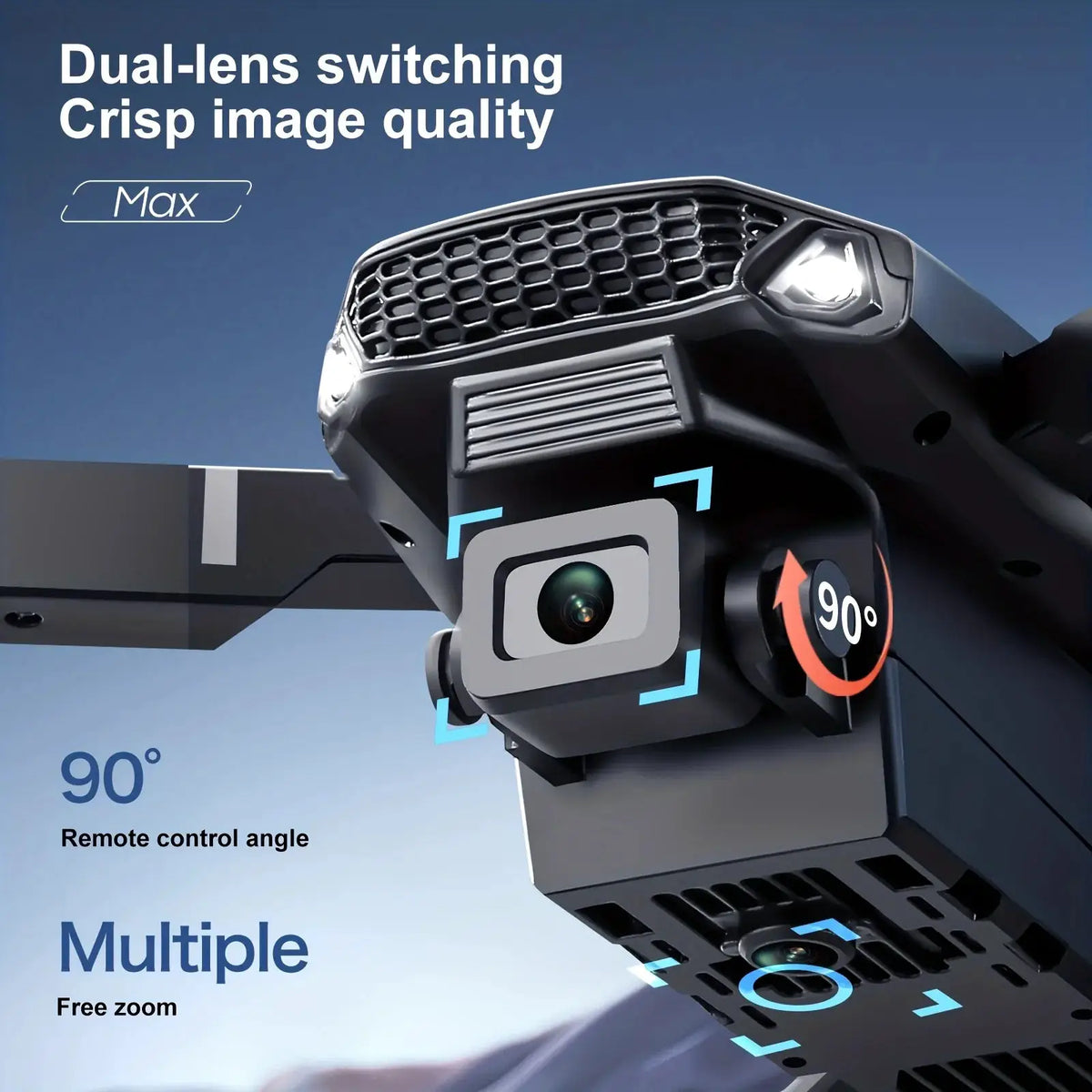 Foldable Drone | Dual Camera | 20 Min Flight | Compact Size