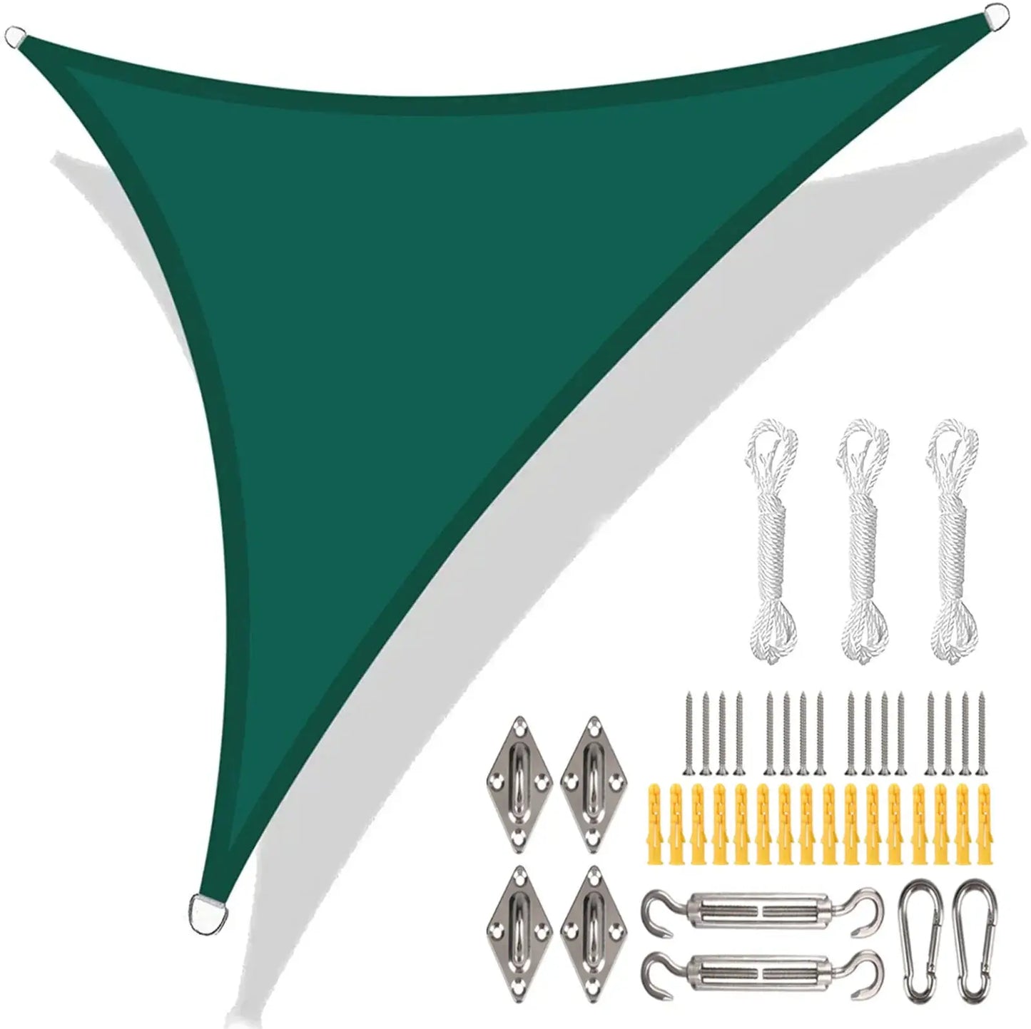 Triangle Sun Shade Sail | Waterproof HDPE | 5x5x5 Ft | Outdoor Patio Canopy