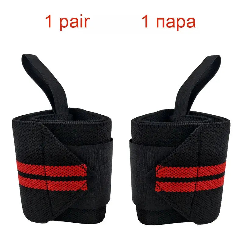 2 Pcs Wrist Wraps | Heavy Duty Support | Polyester Knit | Gym Fitness Crossfit
