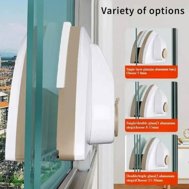 Magnetic Window Cleaner | Double-Sided | High-Rise Glass Wiper | One Size
