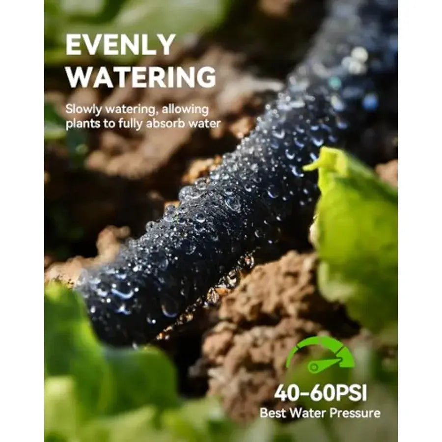 1/2'' Soaker Hose 50Feet for Garden, Drip Irrigation Hose, Water Seeper Soaker Hoses for Foundation Watering, Save 80% Water fo from PriceLows™