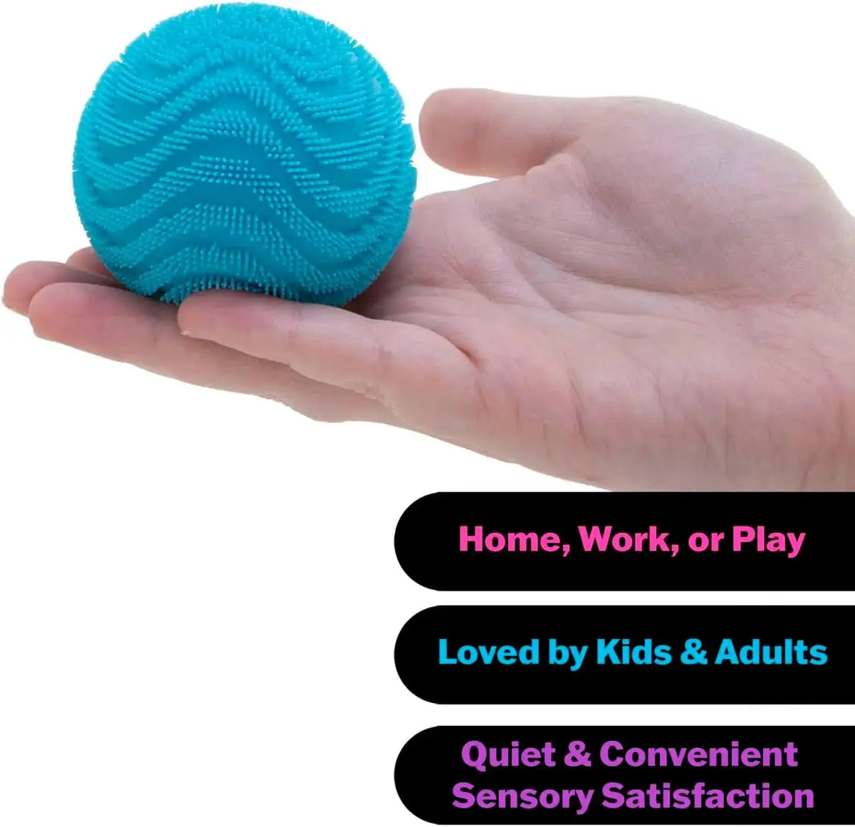 Fidget Ball | Wonder Wave Texture | Adult Squeeze Stress Relief
