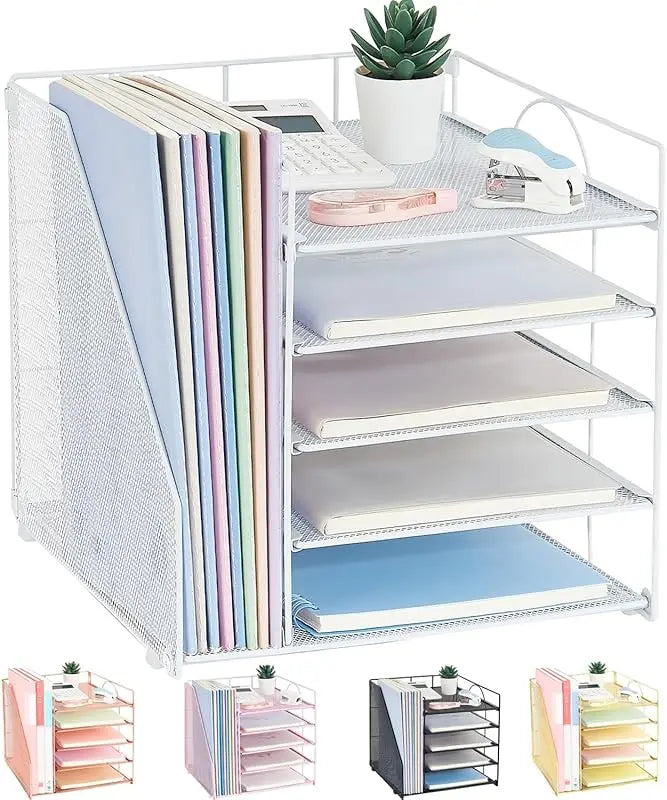 Desk Organizer | 5-Tier Paper Letter Tray Organizer | File Holder