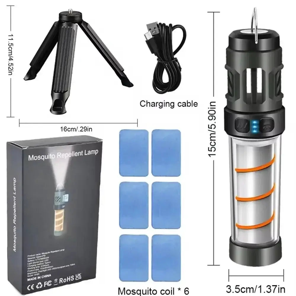 Camping Lantern | USB Rechargeable | LED Bulb | Foldable Stand Base