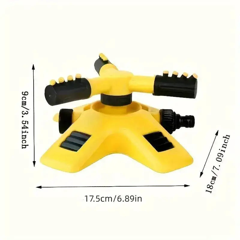 Auto Rotating Sprinkler | 360 Degree Coverage | Three Way Gear Drive